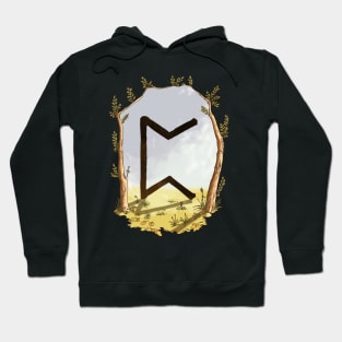 rune pertho - magical symbol Hoodie